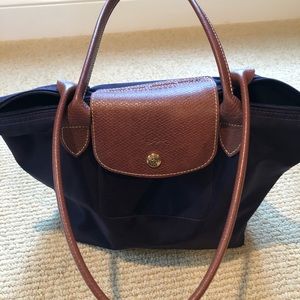 Longchamp tote. Dark purple